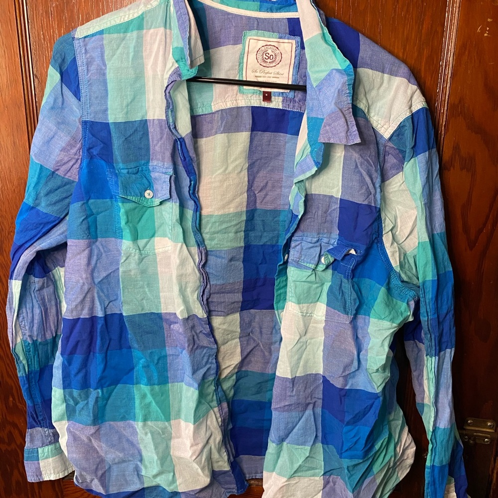 Plaid button up
